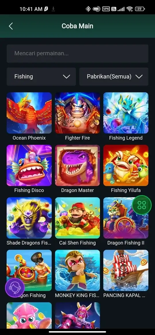 JKTJKT koleksi permainan fishing